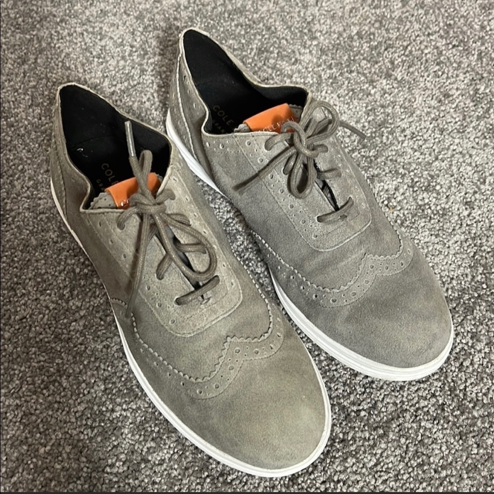 Cole Haan Grey Suede Shoes